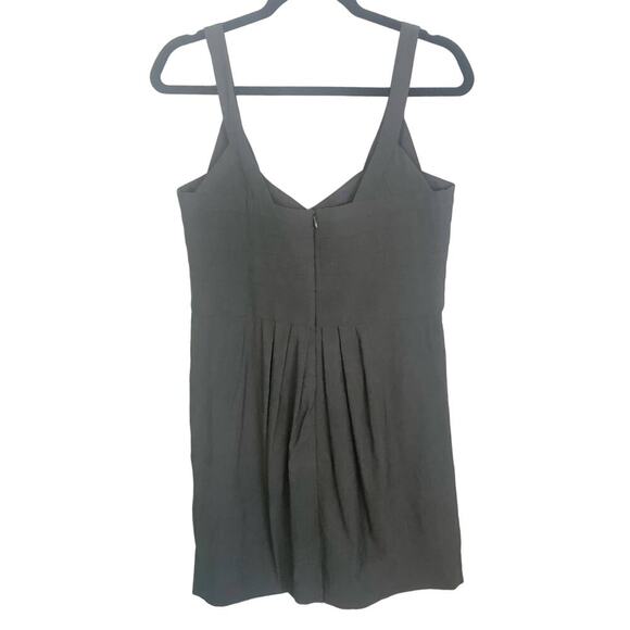 NWT BCBGeneration Swirl Bust Dress Gray Pleated Sweetheart Tank Dress Size 12 - Picture 8 of 8